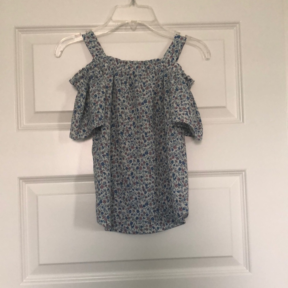 Girls cold shoulder blouse
